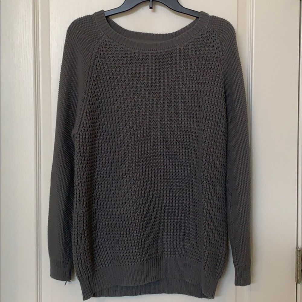 Forever 21 Green/Gray Sweater